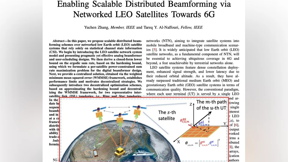 Enabling Scalable Distributed Beamforming via Networked LEO Satellites Towards 6G